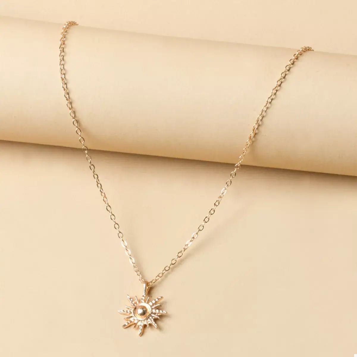 Sunburst Pendant Necklace - Trendsi - Flyclothing LLC