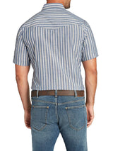 Men's Ely Cattleman Short Sleeve Stripe Western Snap Shirt - Ely Cattleman - Flyclothing LLC