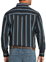 Men's Ely Cattleman Long Sleeve Stripe Western Snap Shirt - Ely Cattleman - Flyclothing LLC