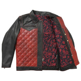Redstrike Men’s Motorcycle Leather Jacket - First Manufacturing Company - Flyclothing LLC