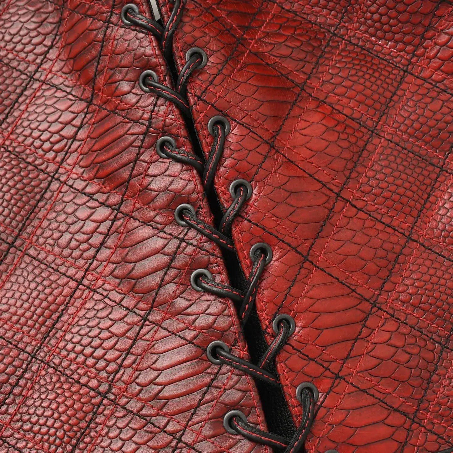 Kingsnake Men’s Motorcycle Leather Vest - First Manufacturing Company - Flyclothing LLC