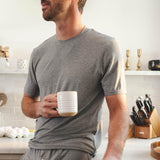 The Rock Solid | Mild Grey SleepDeep™ Men’s Pajama Shirt - Shinesty - Flyclothing LLC
