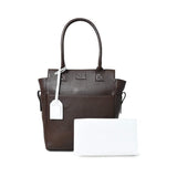 Chestnut Charm Brown Leather Tote - Classy Leather Bags - Flyclothing LLC