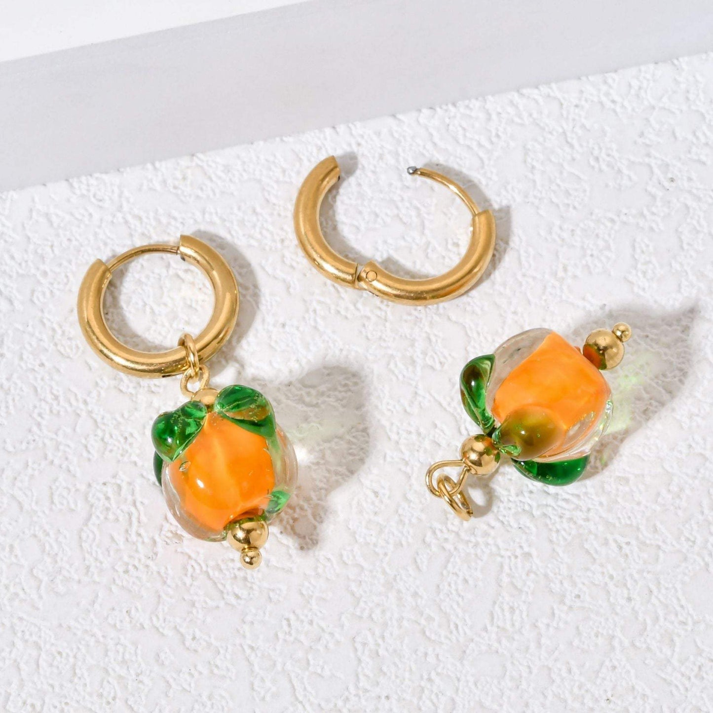 Lustrous Heart-Shaped Stainless Steel Earrings For Women - My Store - Flyclothing LLC