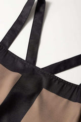Color Block Square Neck Wide Strap Dress - Trendsi - Flyclothing LLC
