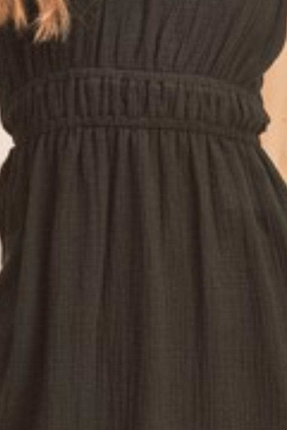 Aemi + Co Side Slit Round Neck Sleeveless Tank Dress - Trendsi - Flyclothing LLC