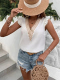 Full Size Ruffled V-Neck Tank - Trendsi