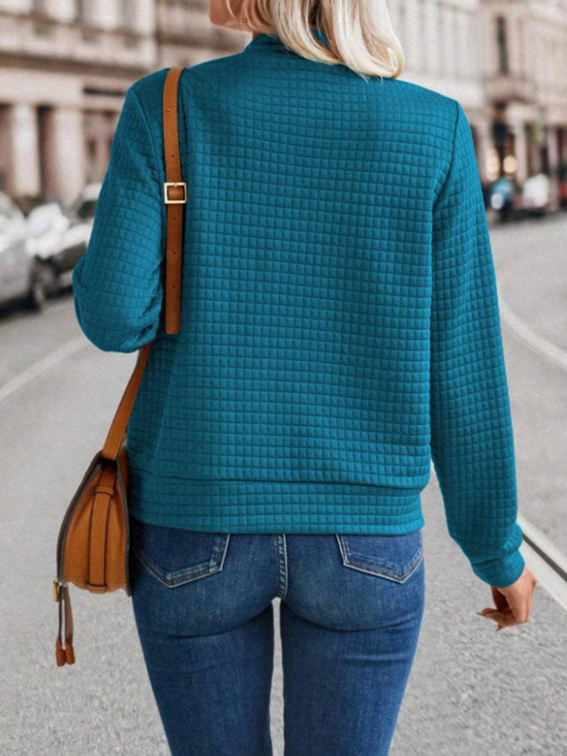 Zip Up Long Sleeve Jacket - Trendsi - Flyclothing LLC