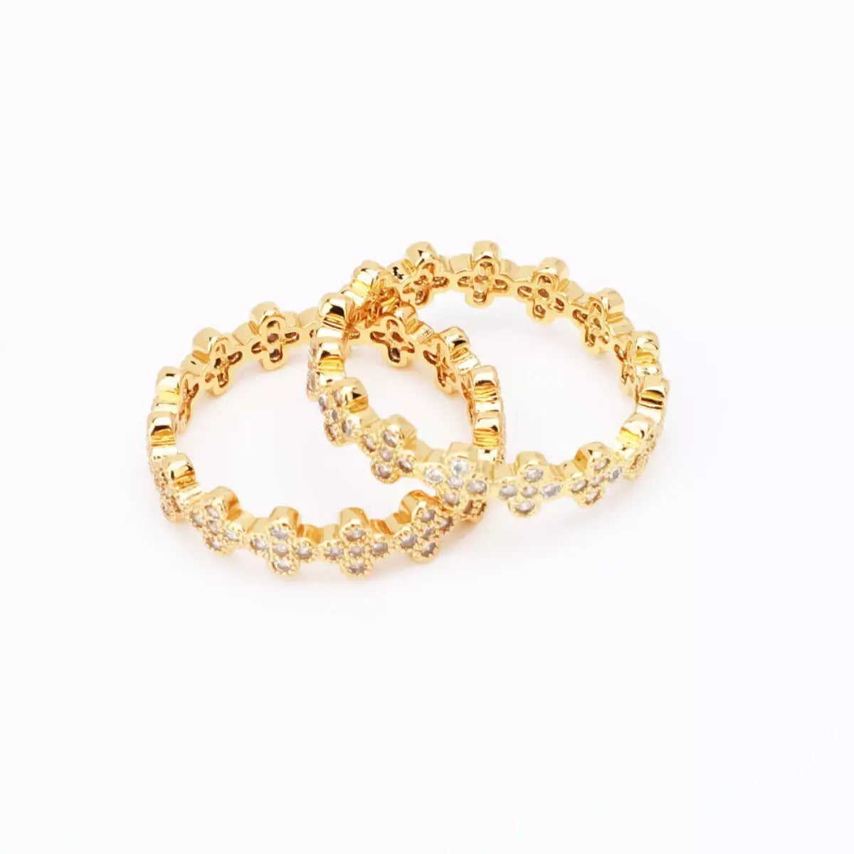 18K Gold-Plated Zircon Ring - Trendsi - Flyclothing LLC
