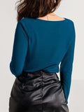 Twisted Long Sleeve T-Shirt - Trendsi - Flyclothing LLC