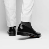 15-203-BLK SAVANNAH Calfskin Penny Loafer, Black - Zelli Italia - Flyclothing LLC