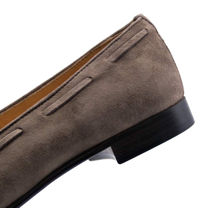 16-580-MOC NAPLES Italian Kid Suede Tassel Loafer, Mocha - Zelli Italia - Flyclothing LLC