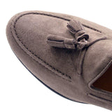 16-580-MOC NAPLES Italian Kid Suede Tassel Loafer, Mocha - Zelli Italia - Flyclothing LLC