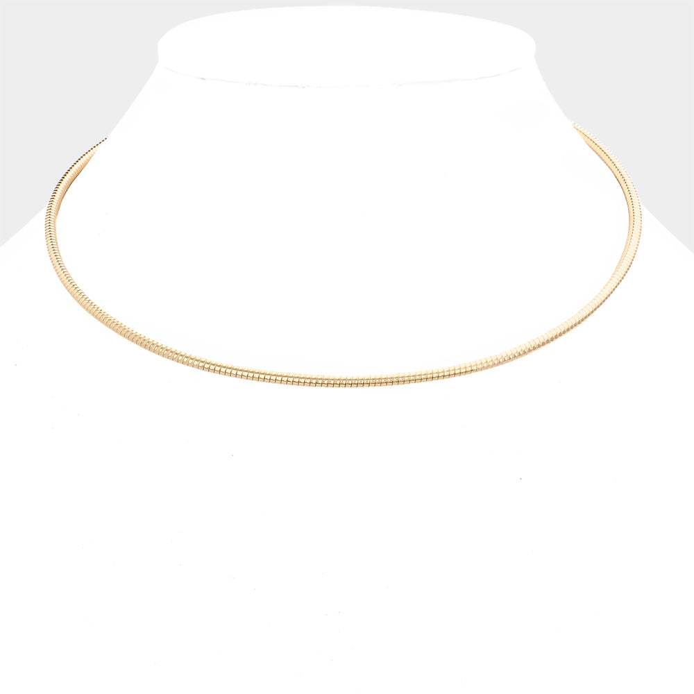 16 Inch Omega Chain Choker Necklace - Madeline Love - Flyclothing LLC