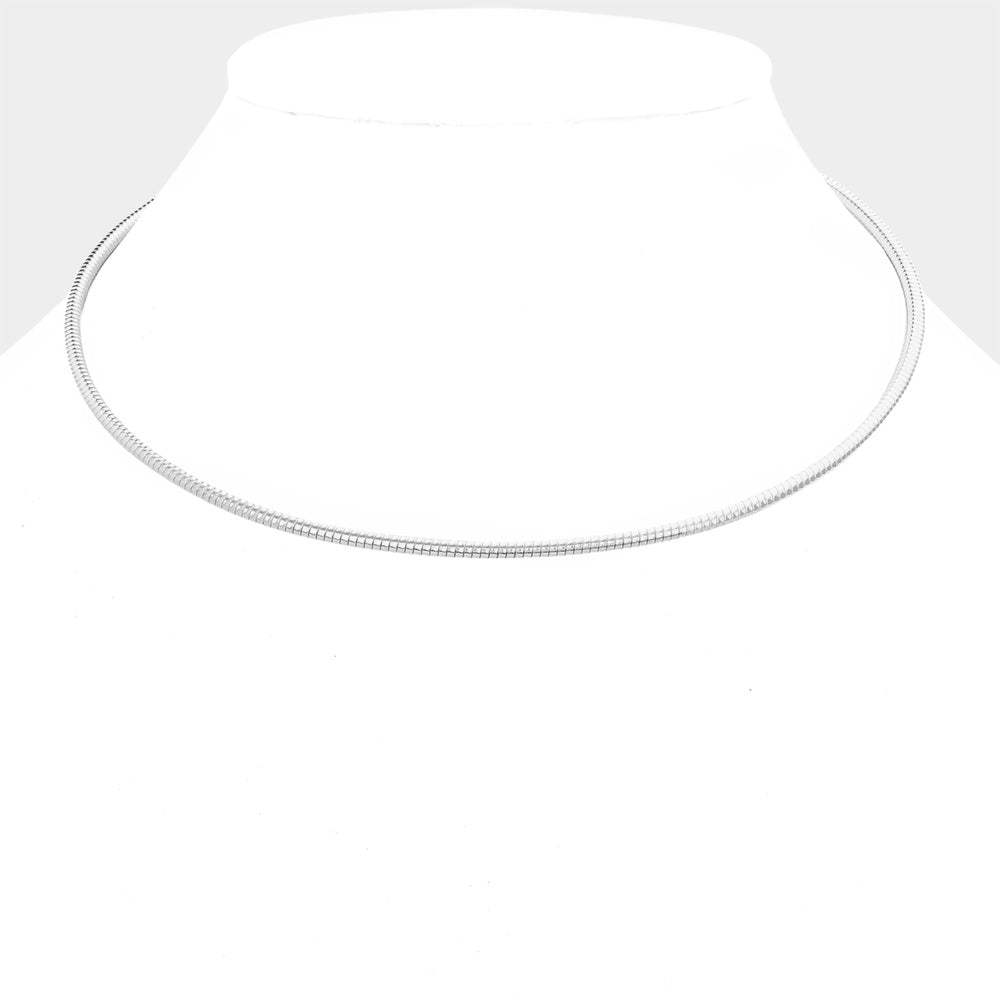 16 Inch Omega Chain Choker Necklace - Madeline Love - Flyclothing LLC
