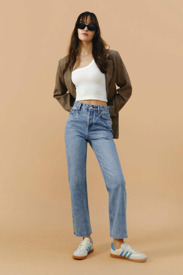 Manhattan High Rise Straight Ankle Jeans HJ160 - Hey Joanie - Flyclothing LLC