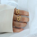 Titanium Steel Hug Bypass Ring - Trendsi - Flyclothing LLC