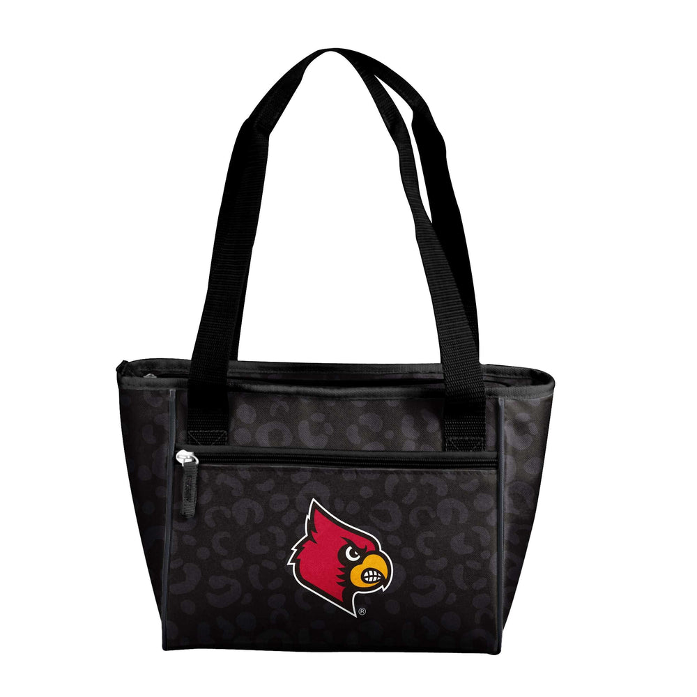 Louisville Leopard Print 16 Can Cooler Tote - Logo Brands - Flyclothing LLC