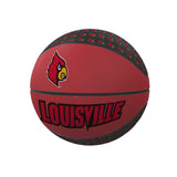 Louisville Repeating Logo Mini-Size Rubber Basketball - Logo Brands - Flyclothing LLC