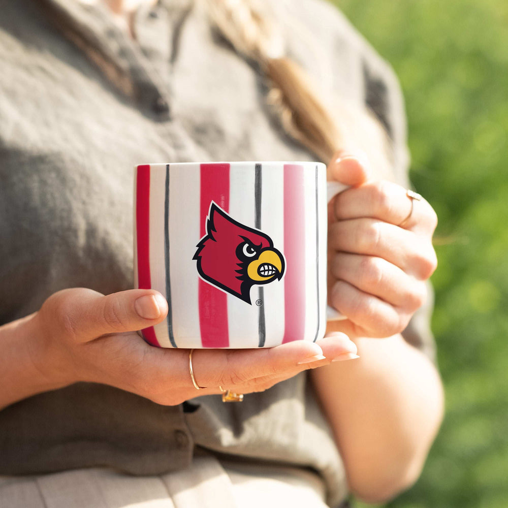 Louisville 16oz Brushstroke Stripe Mug - Logo Brands - Flyclothing LLC