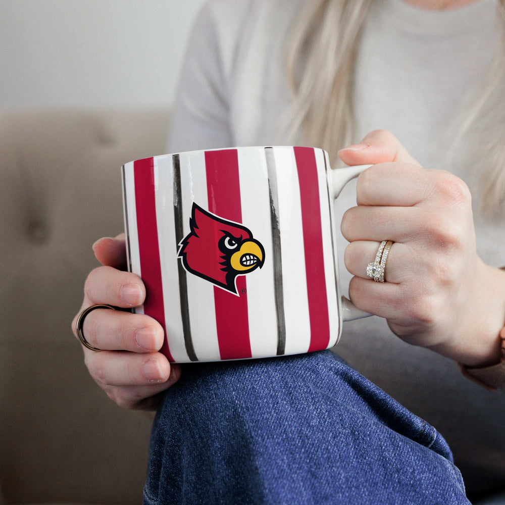 Louisville 16oz Brushstroke Stripe Mug - Logo Brands - Flyclothing LLC