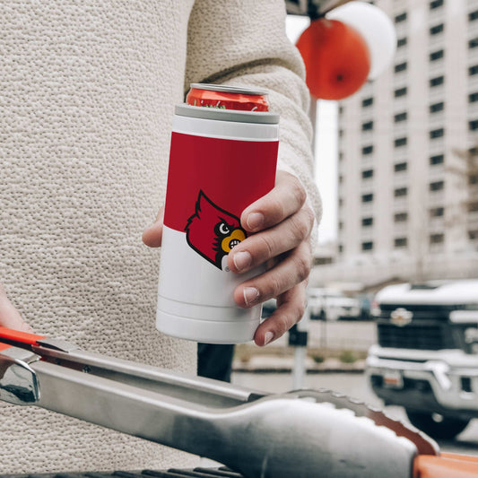 Louisville Colorblock 12oz Slim Can Coolie - Logo Brands - Flyclothing LLC