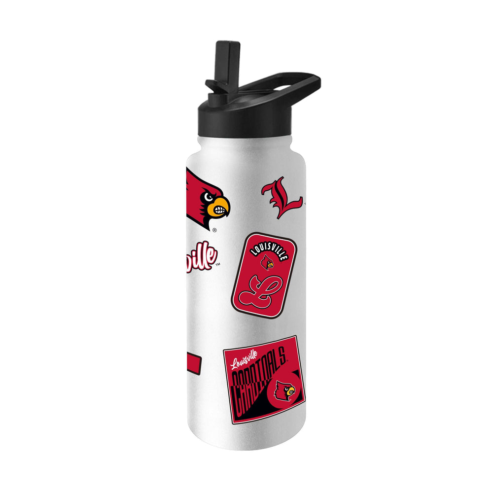 Louisville 34oz White Dreamweave Quencher Bottle - Logo Brands - Flyclothing LLC