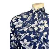 Rockmont Clothing Men's Short Sleeve Denim Floral Print Western Shirt - Rockmount Clothing - Flyclothing LLC