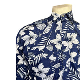 Rockmont Clothing Men's Short Sleeve Denim Floral Print Western Shirt - Rockmount Clothing - Flyclothing LLC