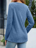 V-Neck Long Sleeve T-Shirt - Trendsi - Flyclothing LLC