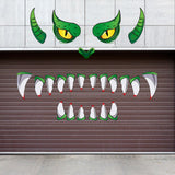 Creative Halloween Plastic Eyes Halloween Decoration Green Monster Halloween Door Sticker Decoration - My Store - Flyclothing LLC