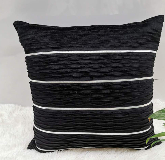 Simple Luxury Striped Velvet Pillow Cover Pillow Cushion Cover Pillow Case Covers for Sofa Flannel Velvet Sofa Cushion Cover - My Store - Flyclothing LLC