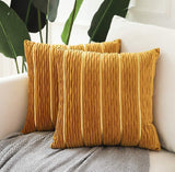 Simple Luxury Striped Velvet Pillow Cover Pillow Cushion Cover Pillow Case Covers for Sofa Flannel Velvet Sofa Cushion Cover - My Store - Flyclothing LLC