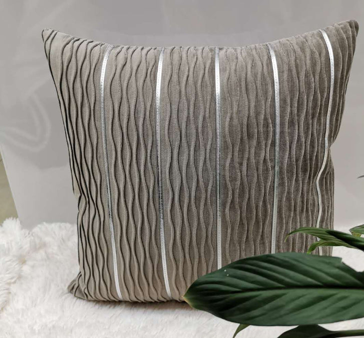 Simple Luxury Striped Velvet Pillow Cover Pillow Cushion Cover Pillow Case Covers for Sofa Flannel Velvet Sofa Cushion Cover - My Store - Flyclothing LLC