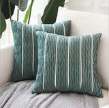 Simple Luxury Striped Velvet Pillow Cover Pillow Cushion Cover Pillow Case Covers for Sofa Flannel Velvet Sofa Cushion Cover - My Store - Flyclothing LLC