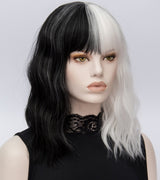 Short Wigs Similler Synthetic-Hair Halloween Kinky Cosplay Women White Straight for Black