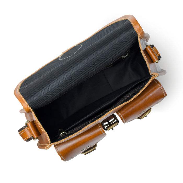 2-Pocket Leather Sling For Women - Classy Leather Bags - Flyclothing LLC