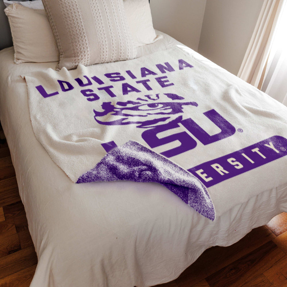 LSU Luxe Prime Dreams Throw - Logo Brands - Flyclothing LLC
