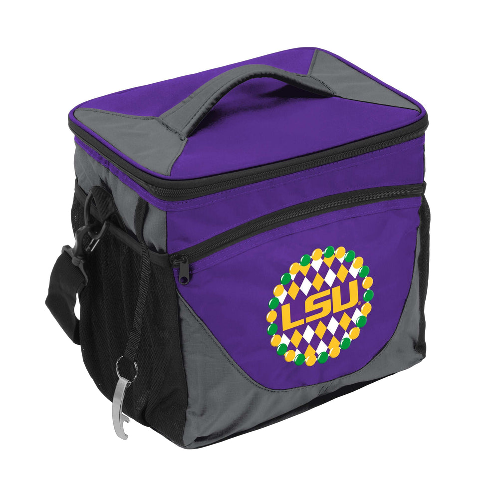 LSU Mardi Gras 24 Can Cooler