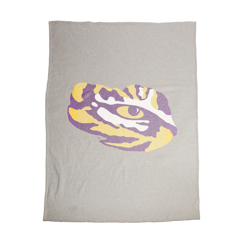 LSU Oversized Logo Sublimated Sweatshirt Blanket - Logo Brands - Flyclothing LLC