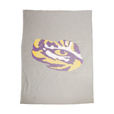 LSU Oversized Logo Sublimated Sweatshirt Blanket - Logo Brands - Flyclothing LLC