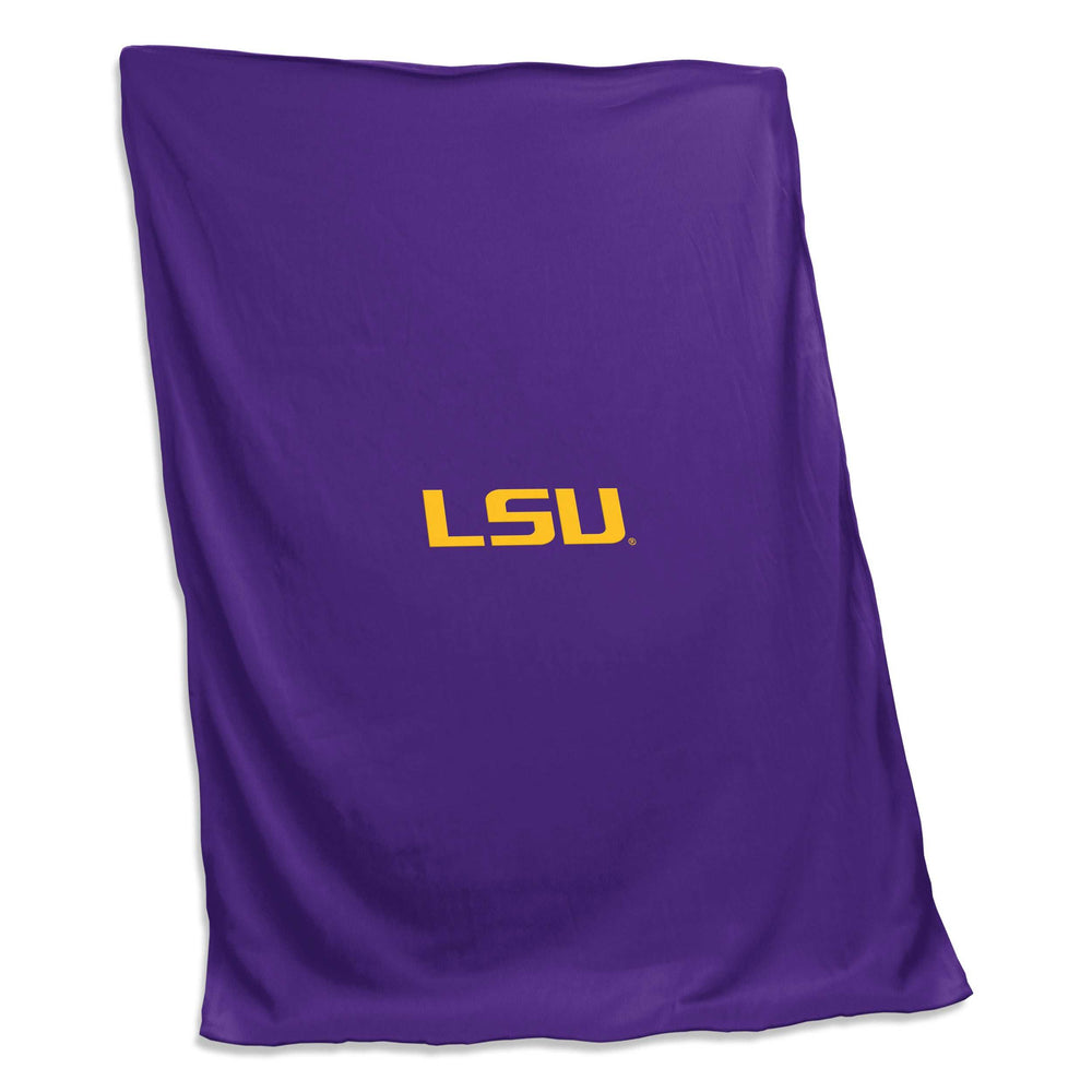 LSU Sweatshirt Blanket (Screened) - Logo Brands - Flyclothing LLC
