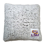 LSU Frosty Throw Pillow - Logo Brands - Flyclothing LLC