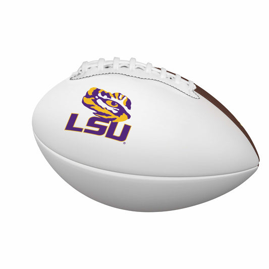 Louisiana State University Composite Brown Mini Size Autograph Football f/ Primary Logo - Logo Brands - Flyclothing LLC