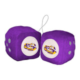 LSU Fuzzy Dice - Logo Brands - Flyclothing LLC