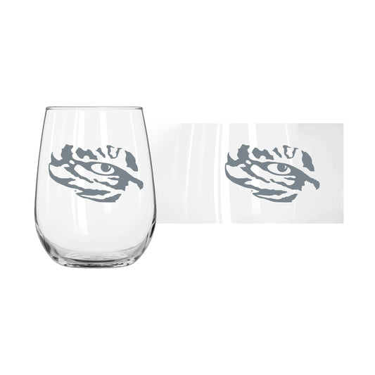 LSU 16oz Frost Curved Beverage Glass - Logo Brands - Flyclothing LLC