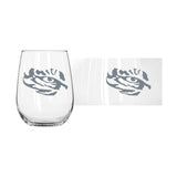 LSU 16oz Frost Curved Beverage Glass