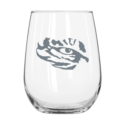 LSU 16oz Frost Curved Beverage Glass - Logo Brands - Flyclothing LLC