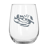 LSU 16oz Frost Curved Beverage Glass