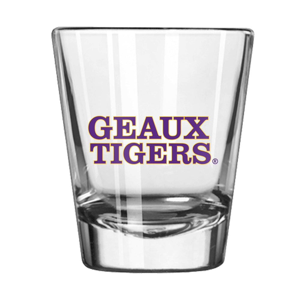 LSU 2oz Slogan Shot Glass - Logo Brands - Flyclothing LLC